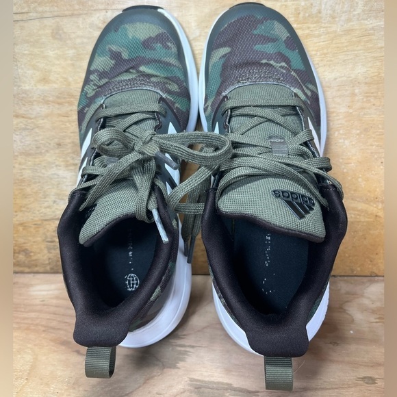 Adidas Fortarun 2.0 Cloudfoam Camouflage Womens Size 6 (5Y) Running Shoes - Picture 6 of 8
